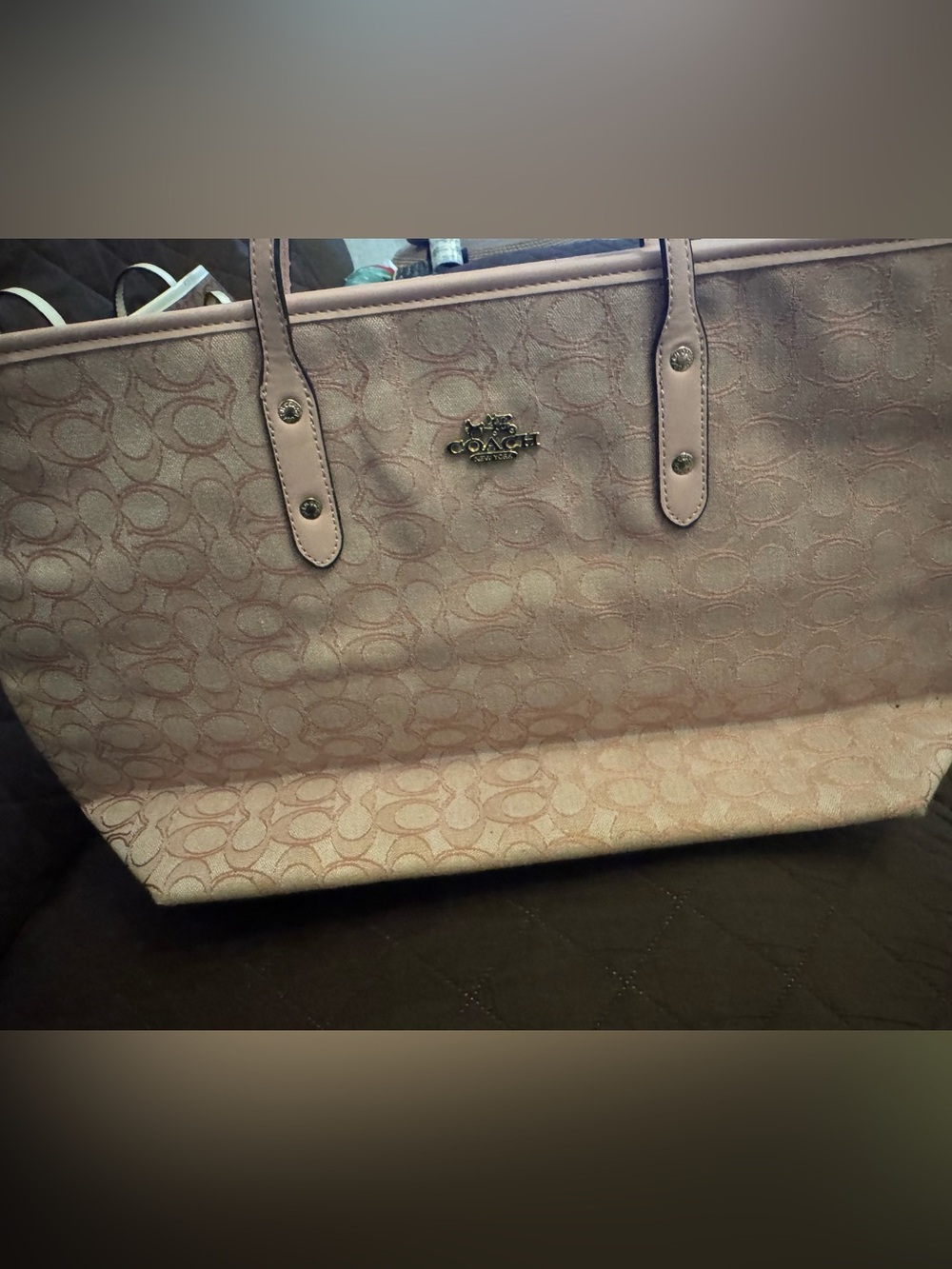 Coach not authentic Women's Signature Tote Bag in Light Pink